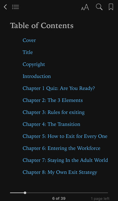 Book 7: Exit Strategies